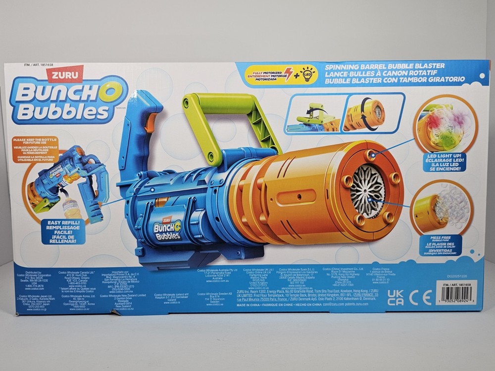 Zuru Bunch O Bubbles Spinning Barrel Motorized Bubble Blaster with LED
