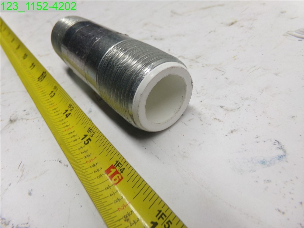 1" Dia x 4" L, Dielectric Pipe Nipple Galvanized