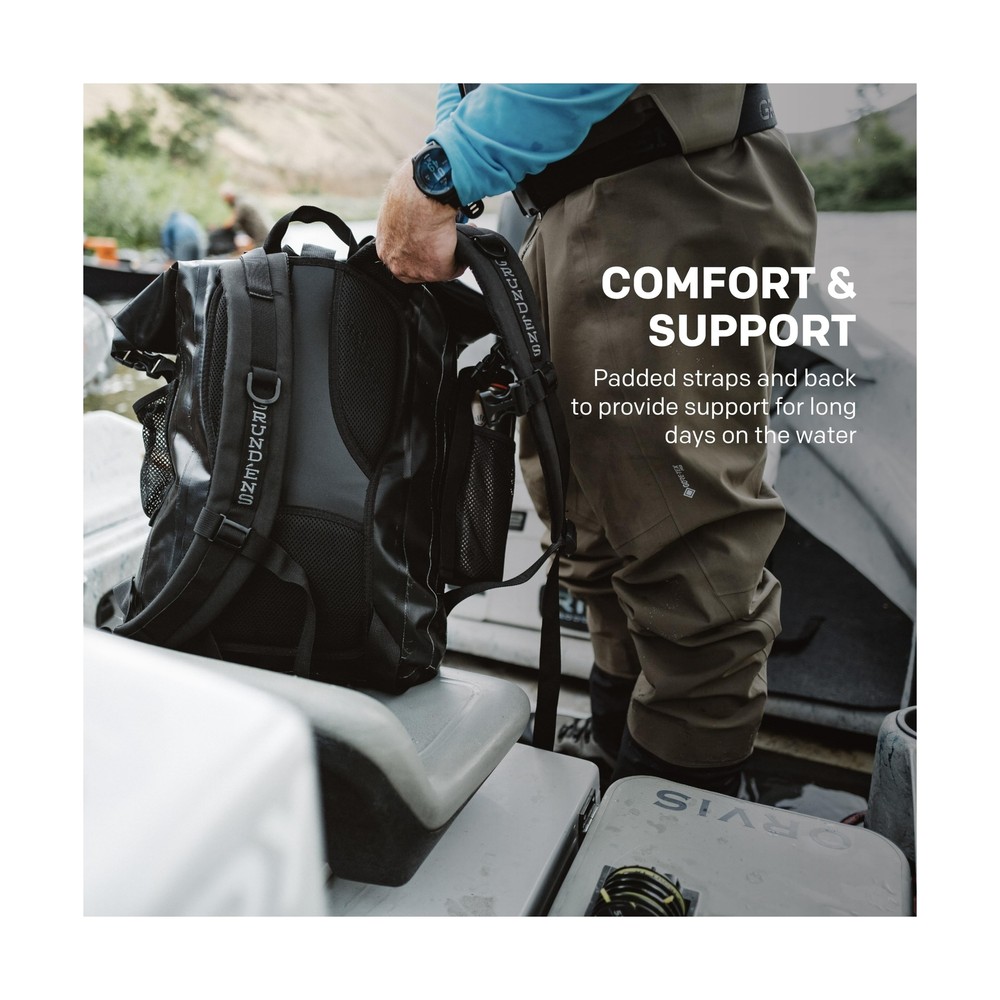 Grundens Gage Tech Rum Runner Backpack - Black Large