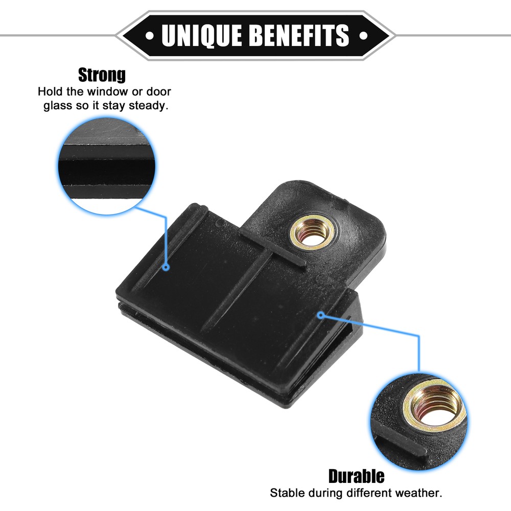 Glass Channel Retainer Clips Universal - 2 pcs