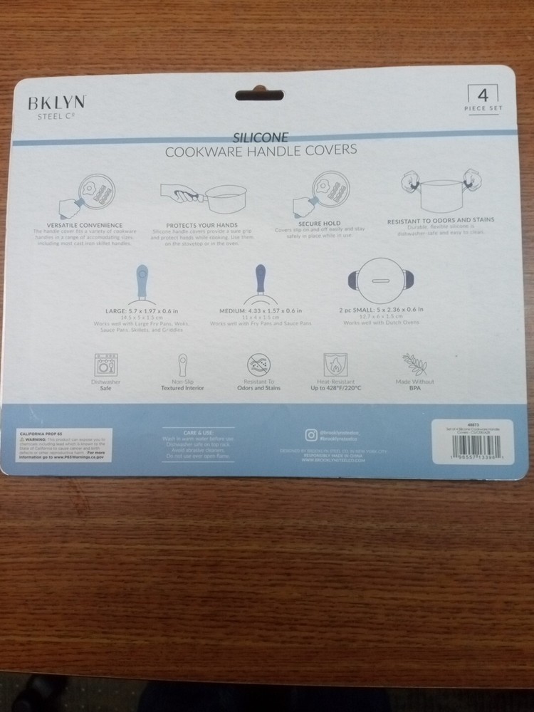 BKLYN Steel Co silicone cookware handle covers