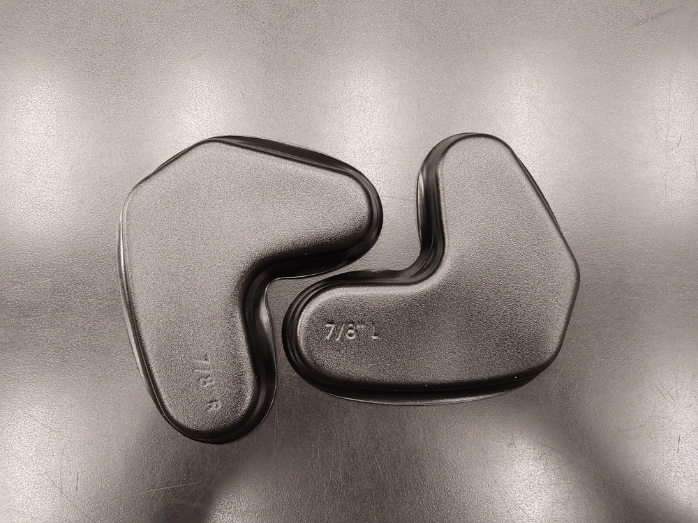Schutt Inter-Link 7/8" Jaw Pad Replacement Covers Black (1 Pair)