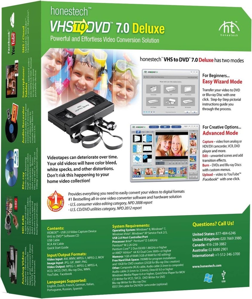 Honestech VHS to DVD 7.0 Deluxe Video Conversion