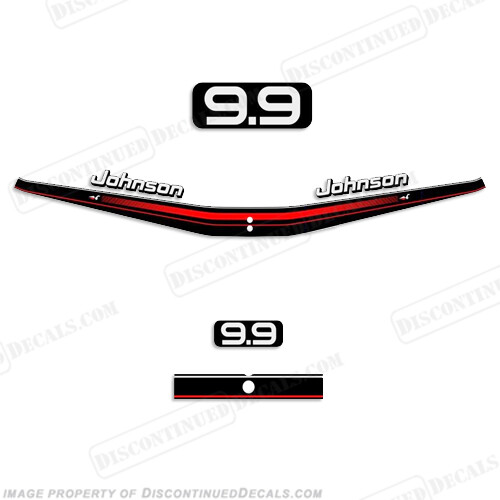 Fits Johnson 9.9hp Decal Kit 1995 - 1996