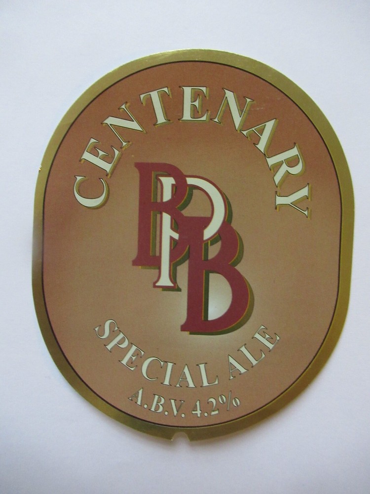 Old Beer Label - BPB Centenary Ale