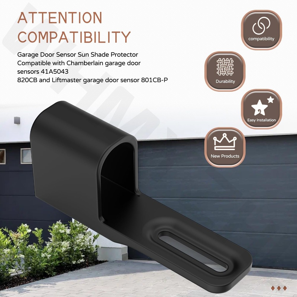 2 Pack Garage Door Sensor Sun Shade Protector | Shield...