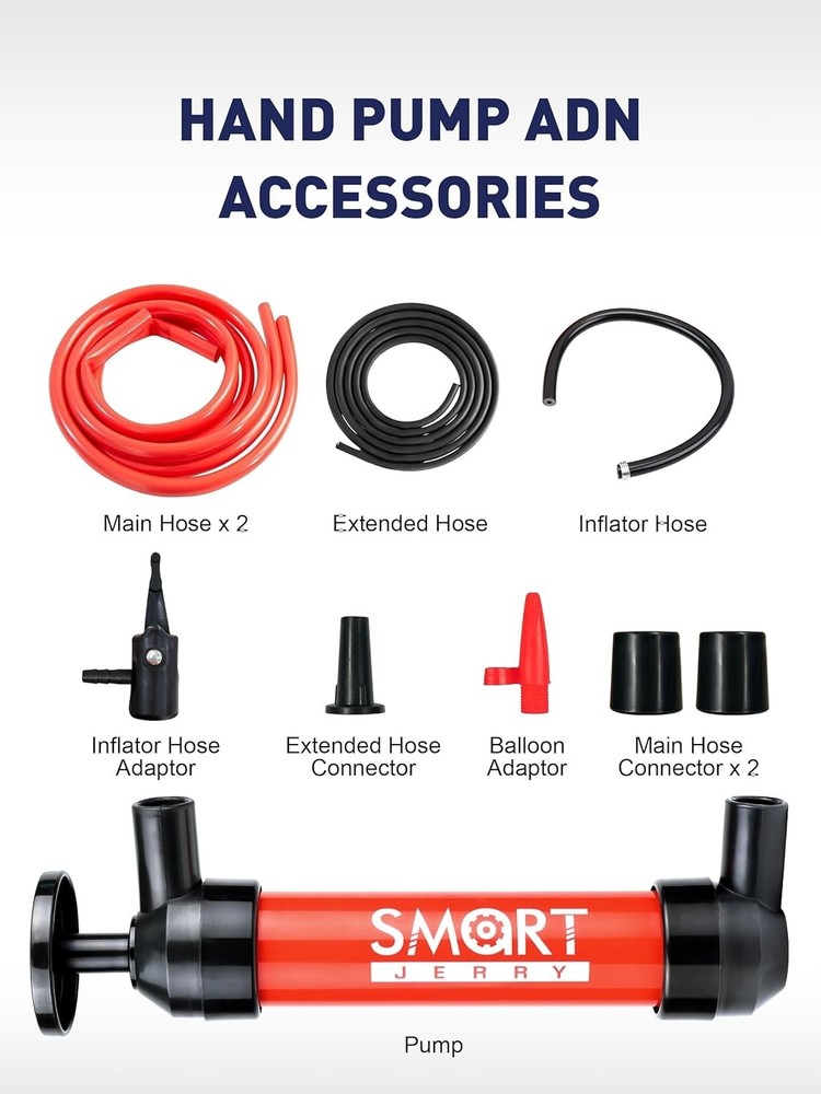 Multi-Use Hand Pump for Automotive Fluid Transfer - Quick Assembly & Ease