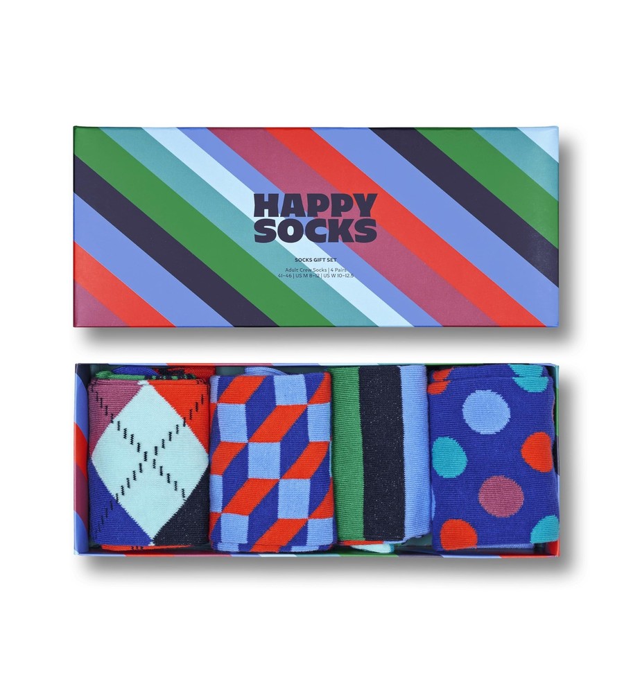 Happy Socks Small-Medium Stripe Gift Box 4-pack