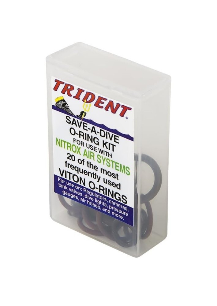 Trident 20pc Viton O Ring Kit for Nitrox Scuba Systems with Storage Case