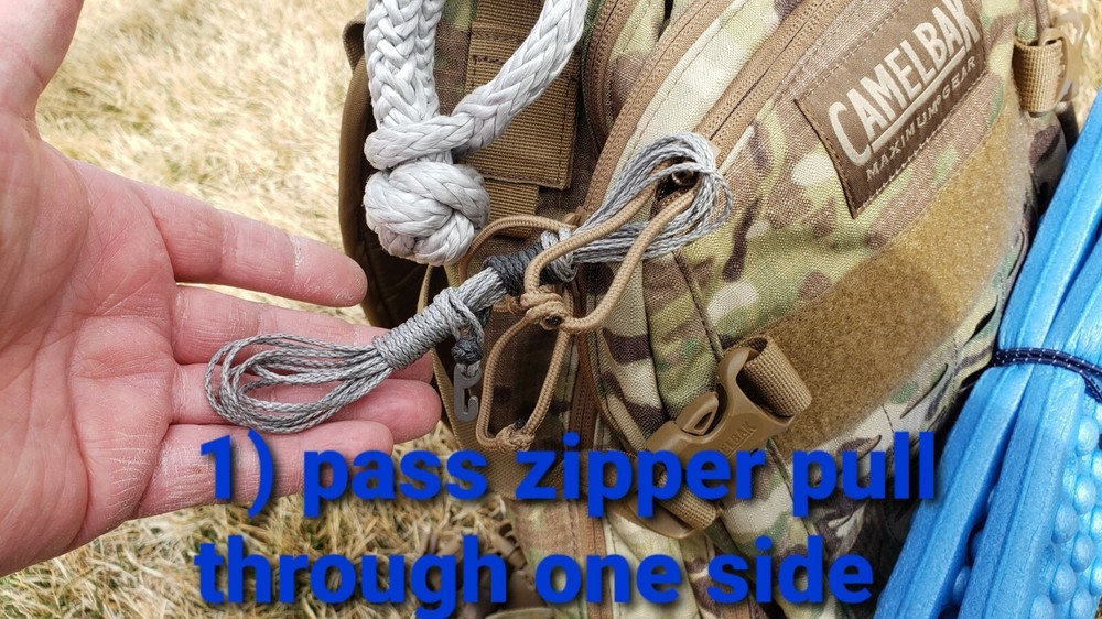 pack hanger dyneema and titanium pack hanger