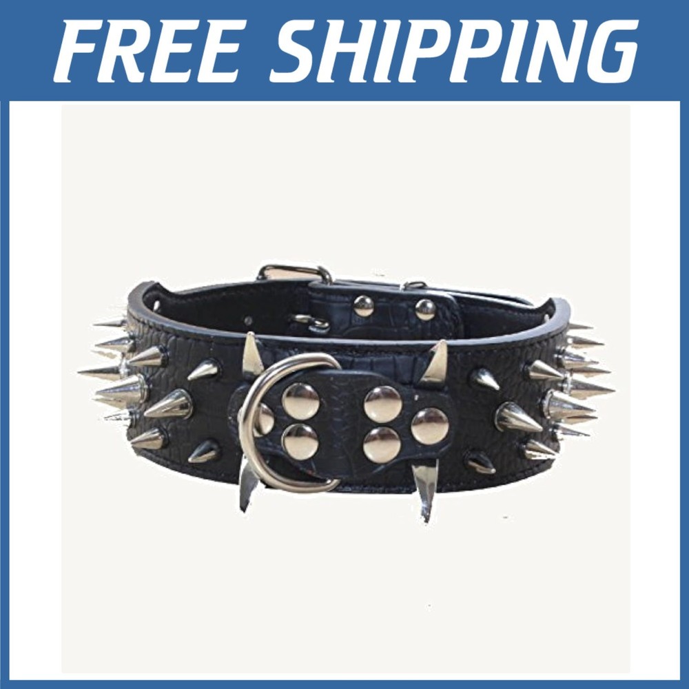 Spiked Collar for Pitbull Rottweiler