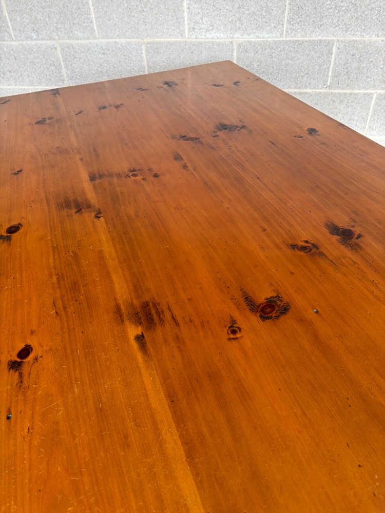 STEPHEN VON HOHEN HAND MADE PIN DOWELLED PINE 60" DINING TABLE