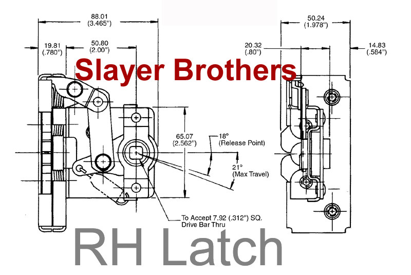 Backhoe & Dozer Door Latch - CASE R55000 - Fits other brands