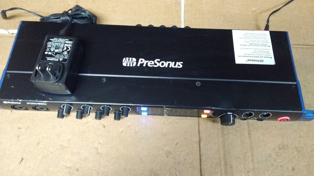 PreSonus Studio 1824c USB C Audio Interface with 2 broken knobs used see listing
