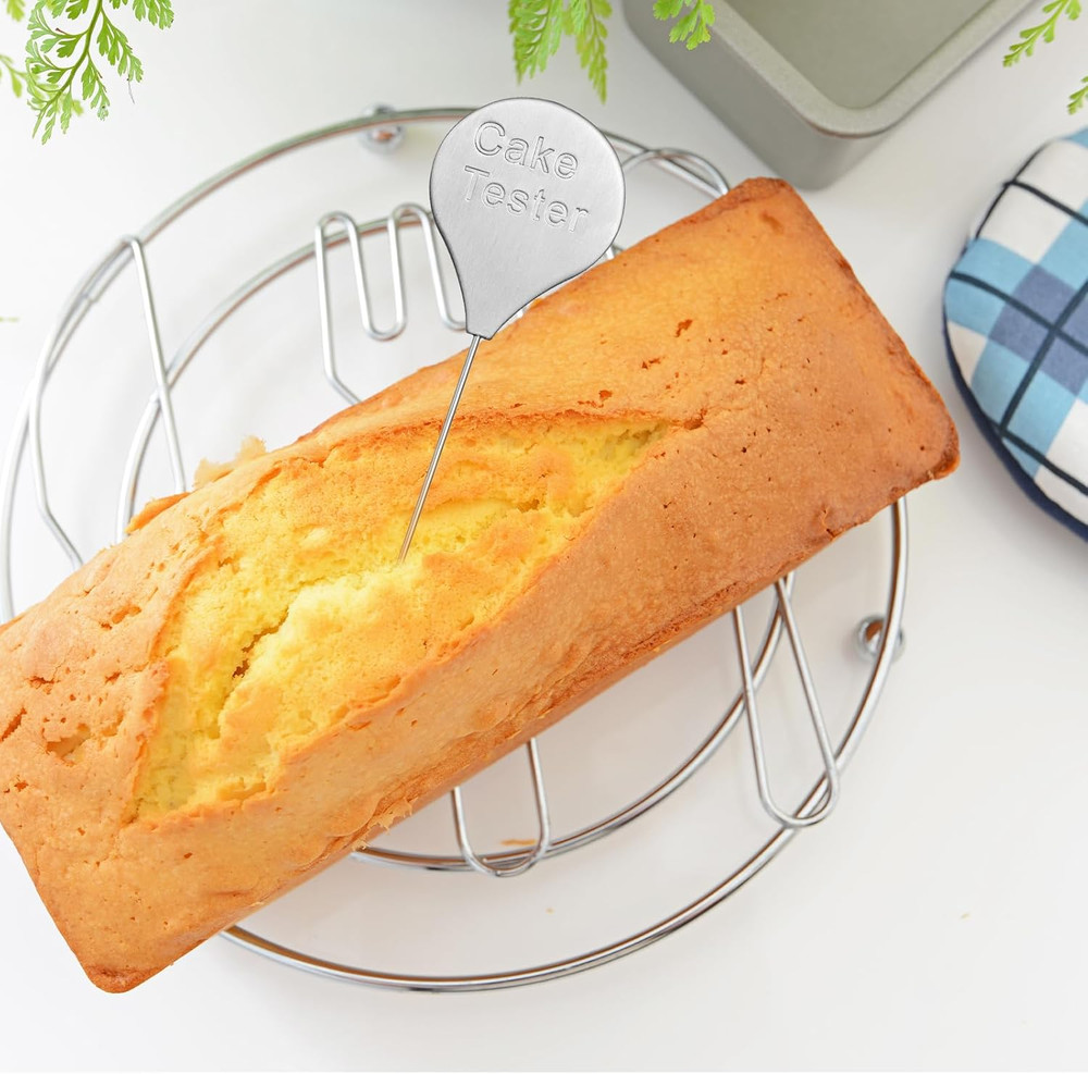 Cake Tester for Baking, 4 Packs Cake Testers for Baking Doneness and Reusable Ca