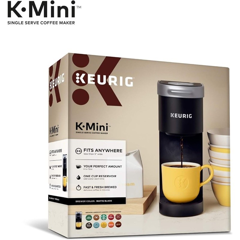 Single Serve Coffee Maker Compact K-Cup Pod Fast Brew Travel Mug Friendly New