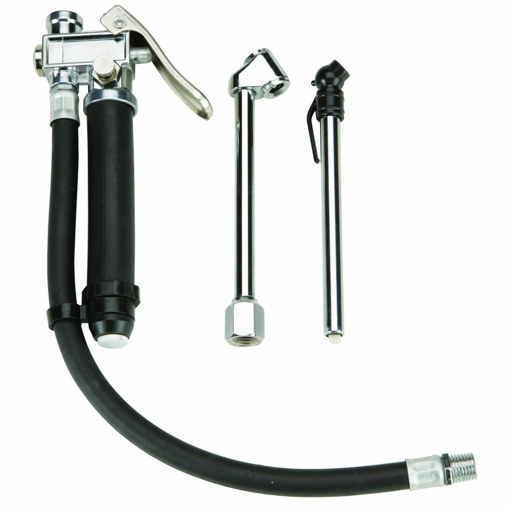 VCT 3pc Dual chuck tire inflator set with 12" rubber hose
