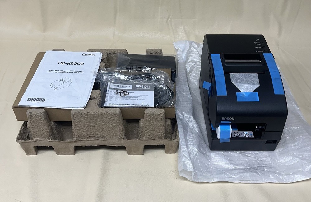 Epson TM-H2000 POS Receipt Printer Dual-function Thermal Dot Matrix USB