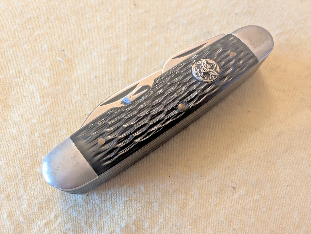 CAMILLUS - BLACK “DELUXE” - BOY SCOUT KNIFE - 5 FUNCTION USA MADE