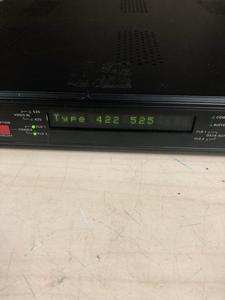 Evertz Model 8084 Digital Closed Captioning Encoder W/RACK EARS (TESTED)