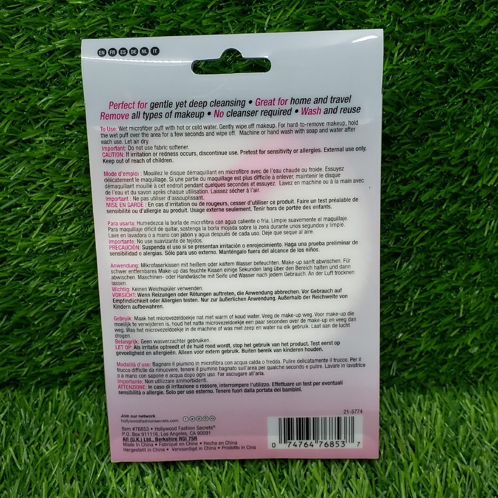 Hollywood Microfiber Makeup Removers - 2 in the box