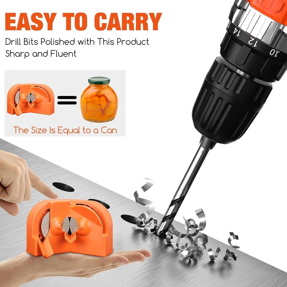 Multipurpose Drill Bit Sharpener: Compact Design for All Types of Drill Bits