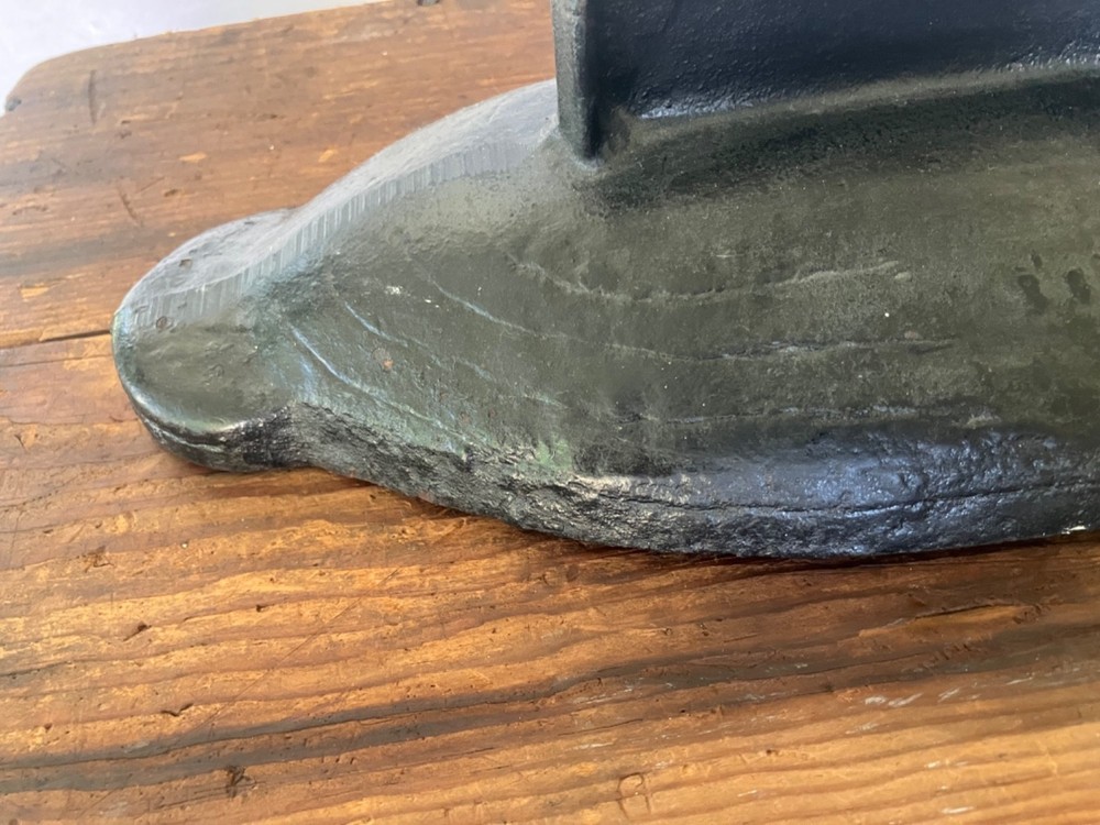 ANTIQUE USA CIRCA 1890 CAST IRON DUCK BOOT SCRAPER