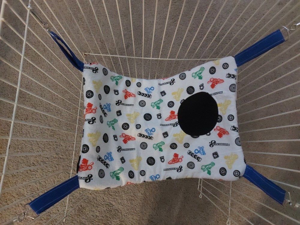 Ferret Hidey-Hole Hammock - Mario Kart Pattern