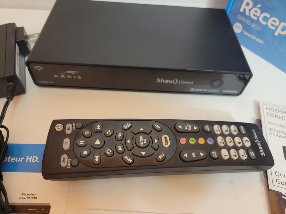 Shaw Direct HDDSR 800 Satellite Receiver With Remote