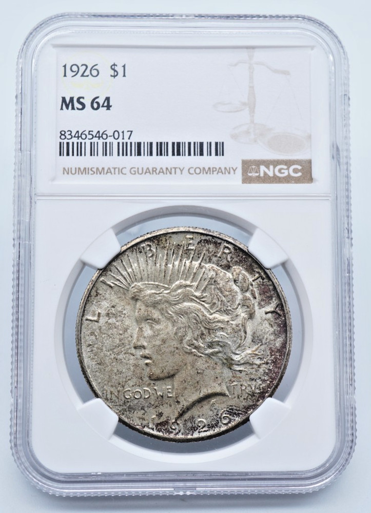 1926-P Peace Silver Dollar NGC MS 64 - T158