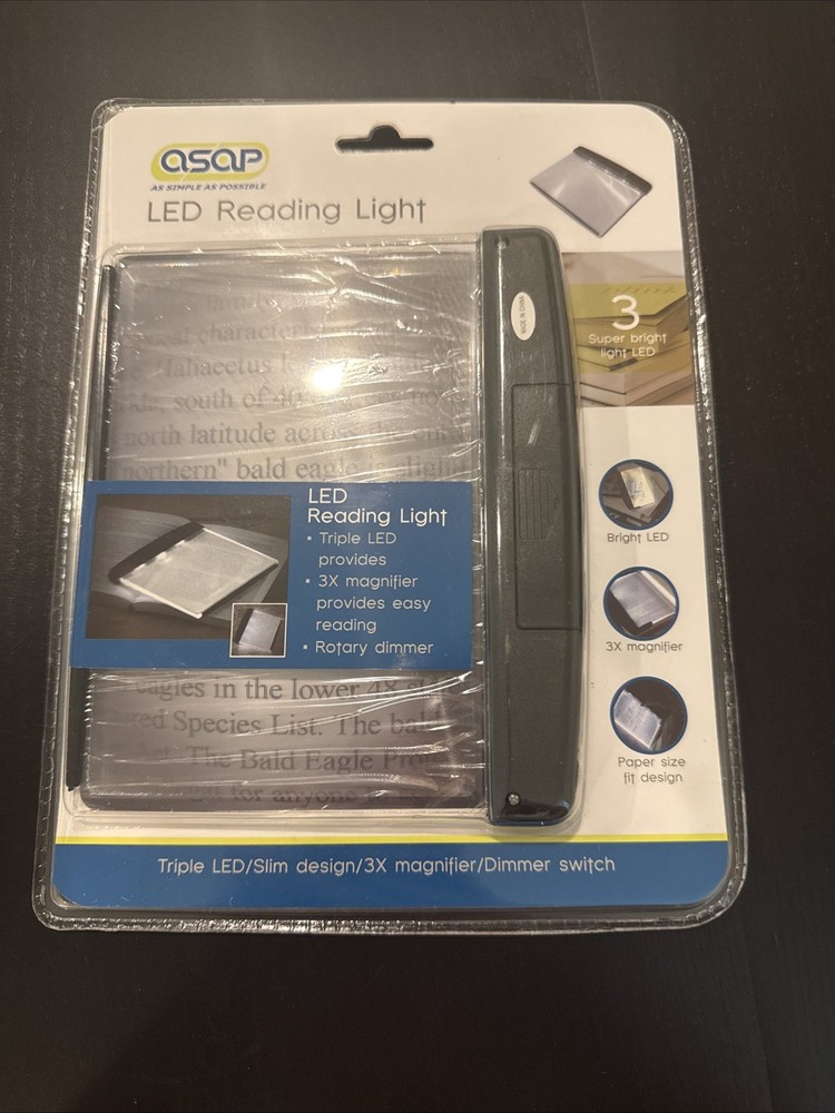 LED Reading Light - ASAP As Simple As Possible Brand - New In Package