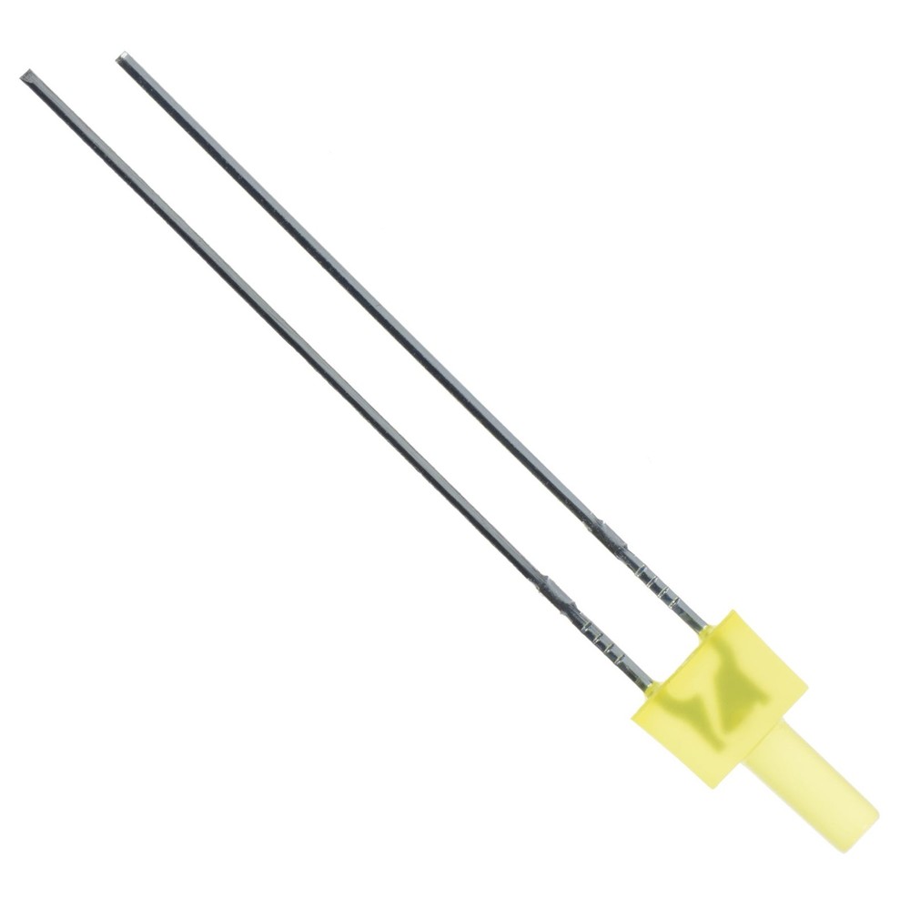 50 x Yellow 2mm Lighthouse Diffused LED