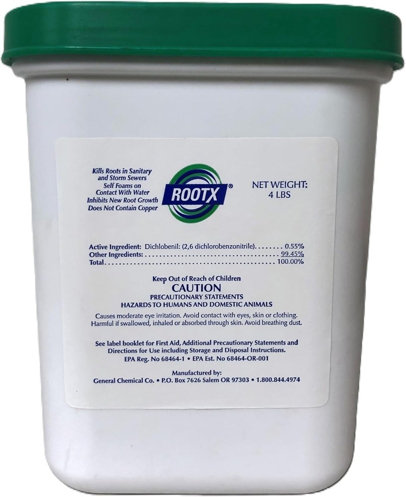 . JAR with Funnel/APPLICATOR Foaming Root Control for Sewer Lines and Septic ...