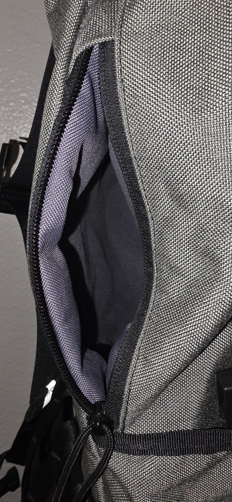 Chrome Cycling Backpack Gray Black Reflective Accents Adjustable Straps