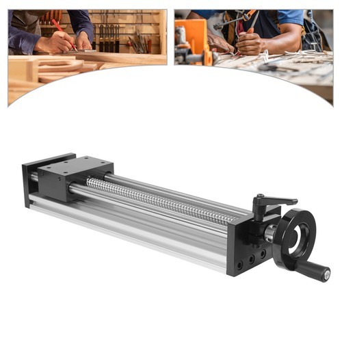 250mm Manual Sliding Table Linear Rail Guide with Dual Optical Axis Design