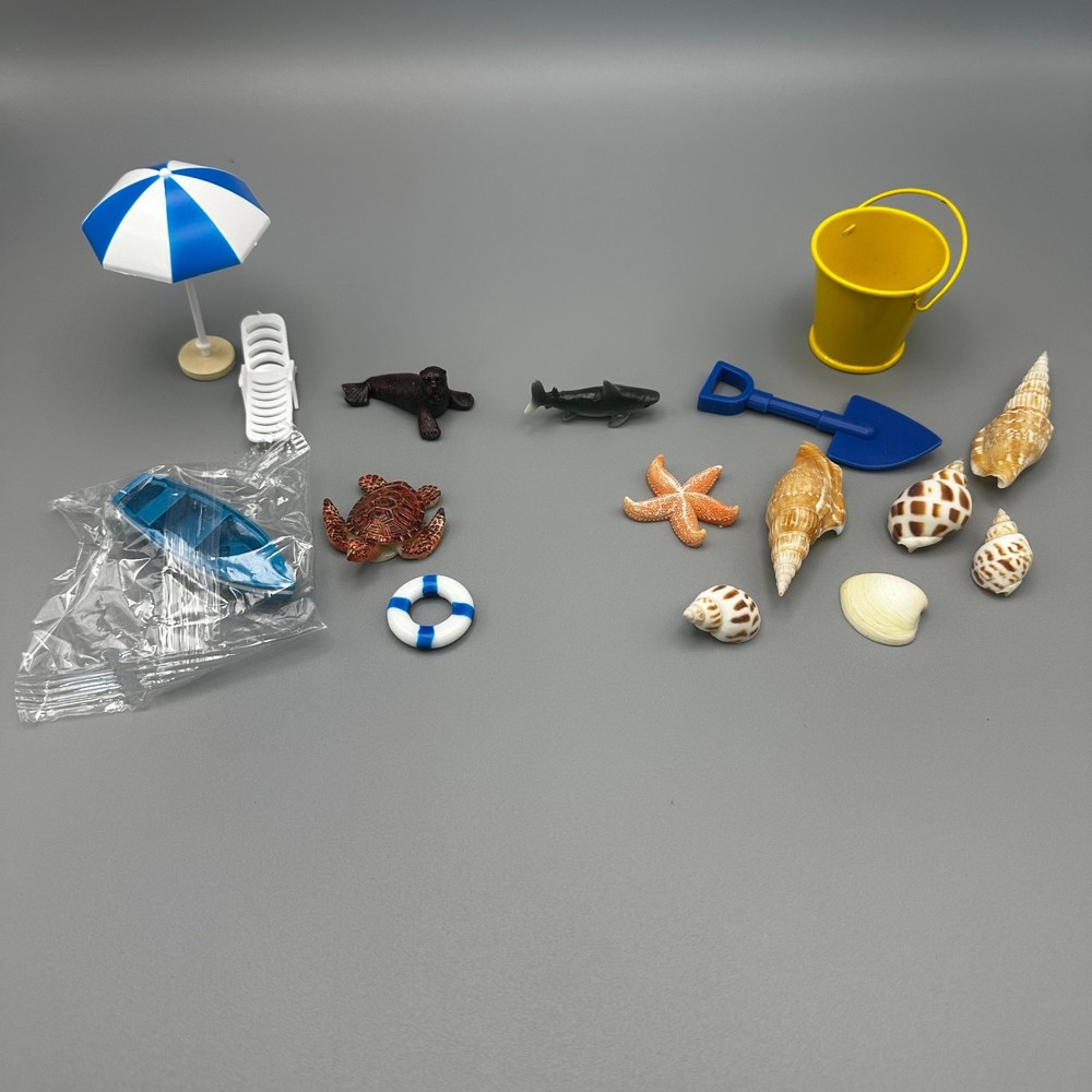 Beach Themed Miniatures (plastic)