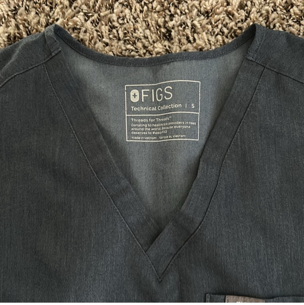 Women's Figs Scrub Set Heather Denim