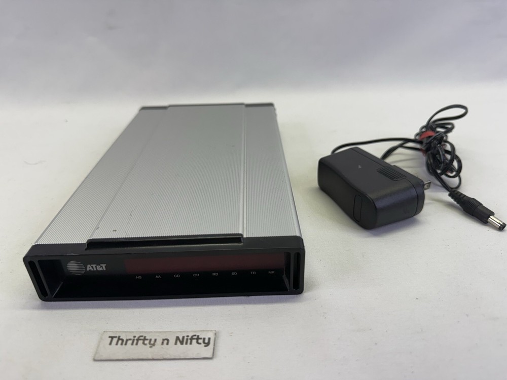 AT&T 40AAUS 2400 EXTERNAL MODEM CAMCODE 406793471 WITH AC ADAPTER *UNTESTED*