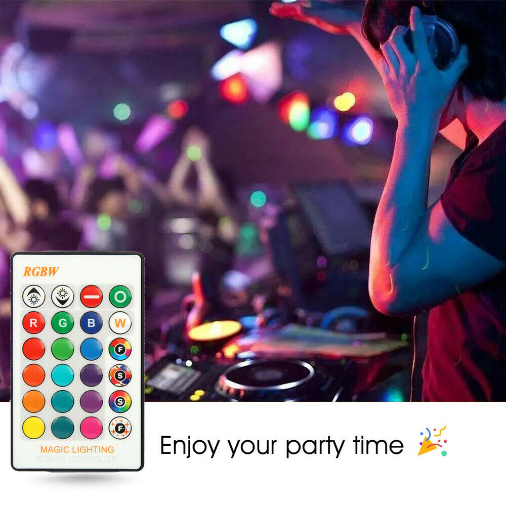 [4-Pack] Color Changing Light RGB LED Bulbs Dimmable Party Lights Remote Control