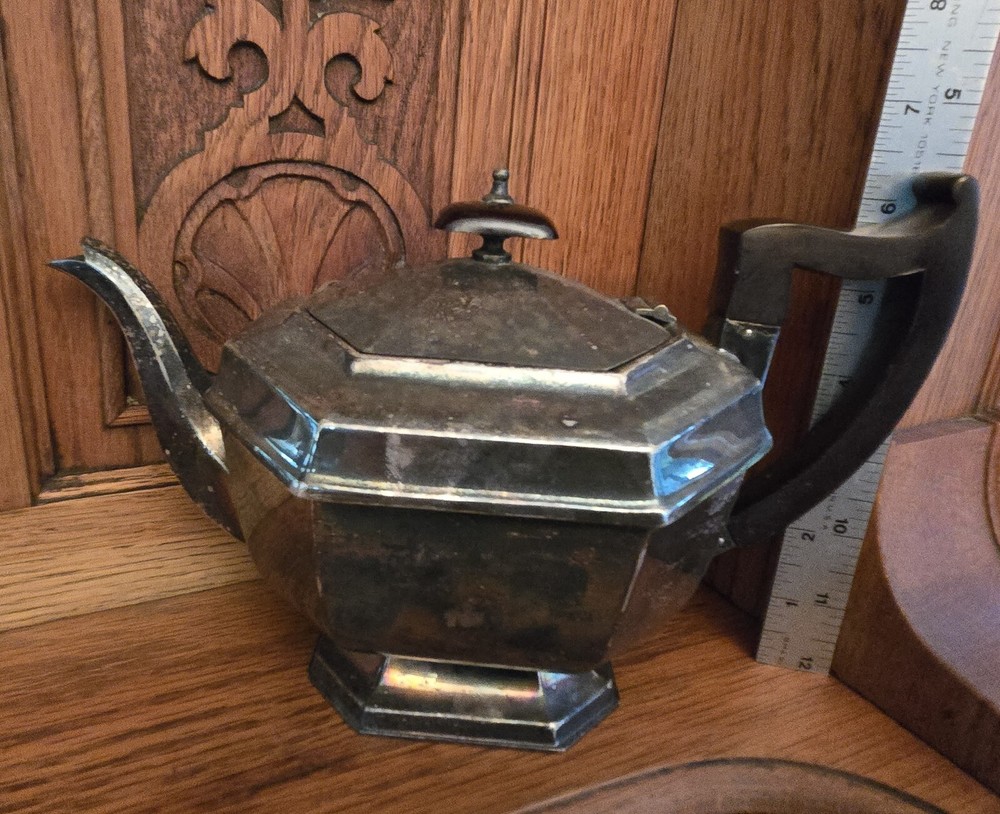 4 piece set Sheffield Coffee Tea Sugar Cream Silverplate