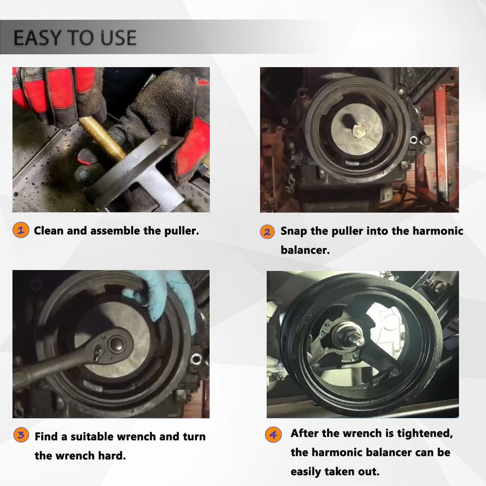 ReluxGo 25264 Harmonic Balancer Puller for GM, LS GM