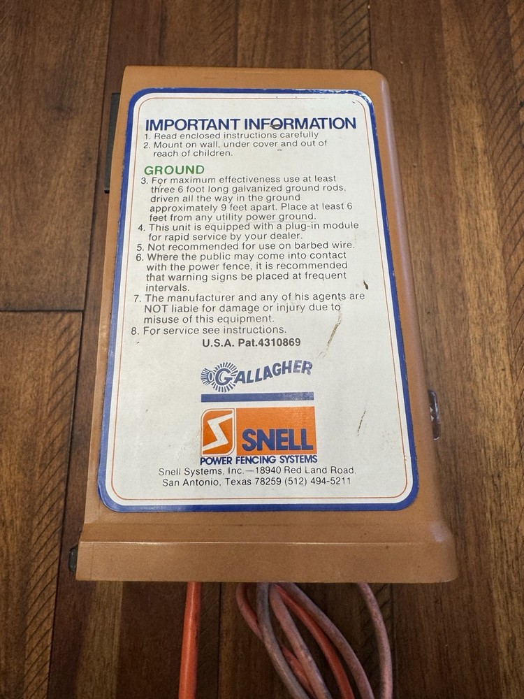 Gallagher MPE2 Fence Energizer Charger Tested