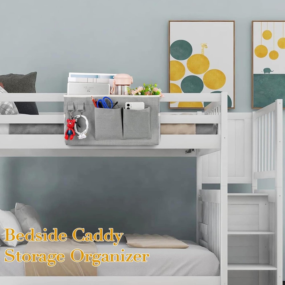 Bedside Storage Caddy Hanging Storage Bag Headboards Bunk Beds Dorm