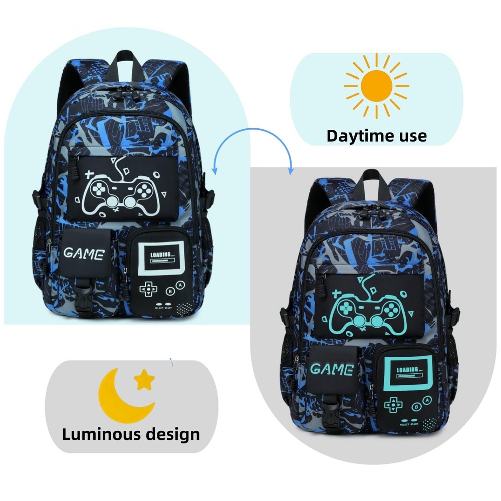 Boys School Backpack Bookbag Elementary Middle Durable Waterproof Bags