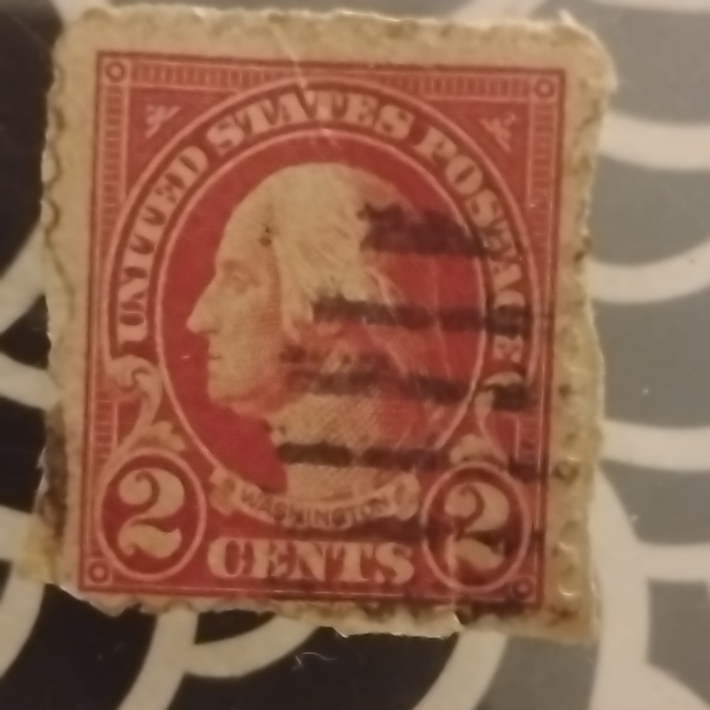VERY RARE - GEORGE WASHINGTON RED - 2 CENT STAMP