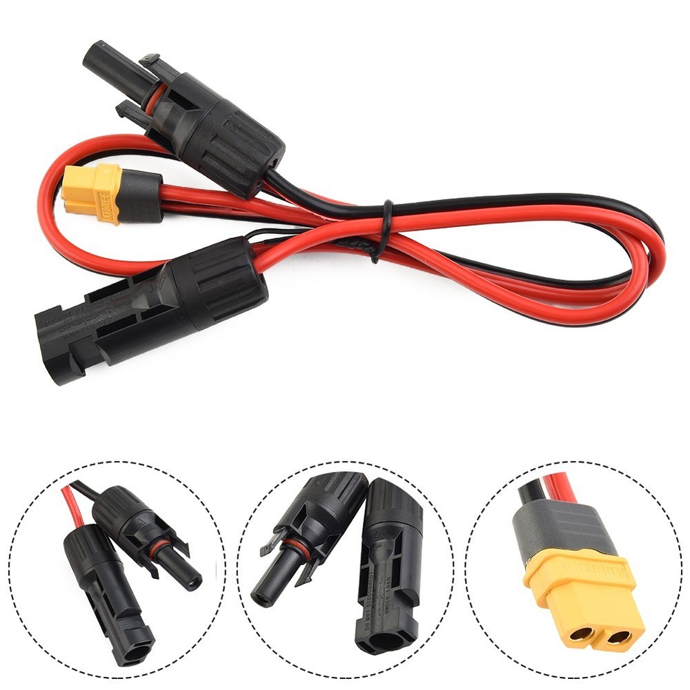 Charging Cable Connection Cable 12AWG Female Solar Panel Low Resistance