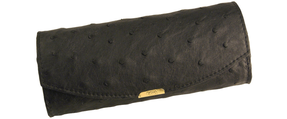 Eyeglass Case Ostrich Leather