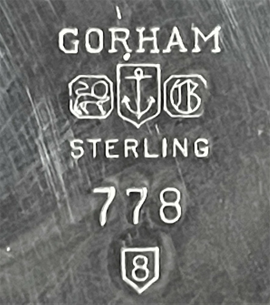 Original Large Gorham 1958 Sterling Silver Platter (778)