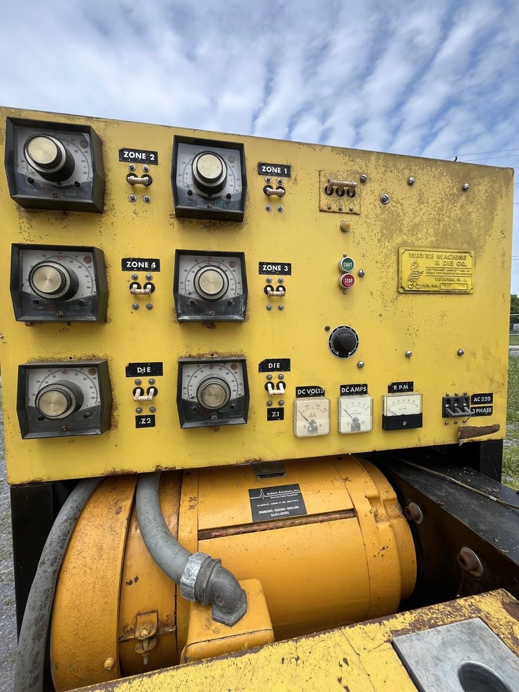 Wayne Machine and Die Co. Yellow Jacket Ventilated Single Screw Extruder