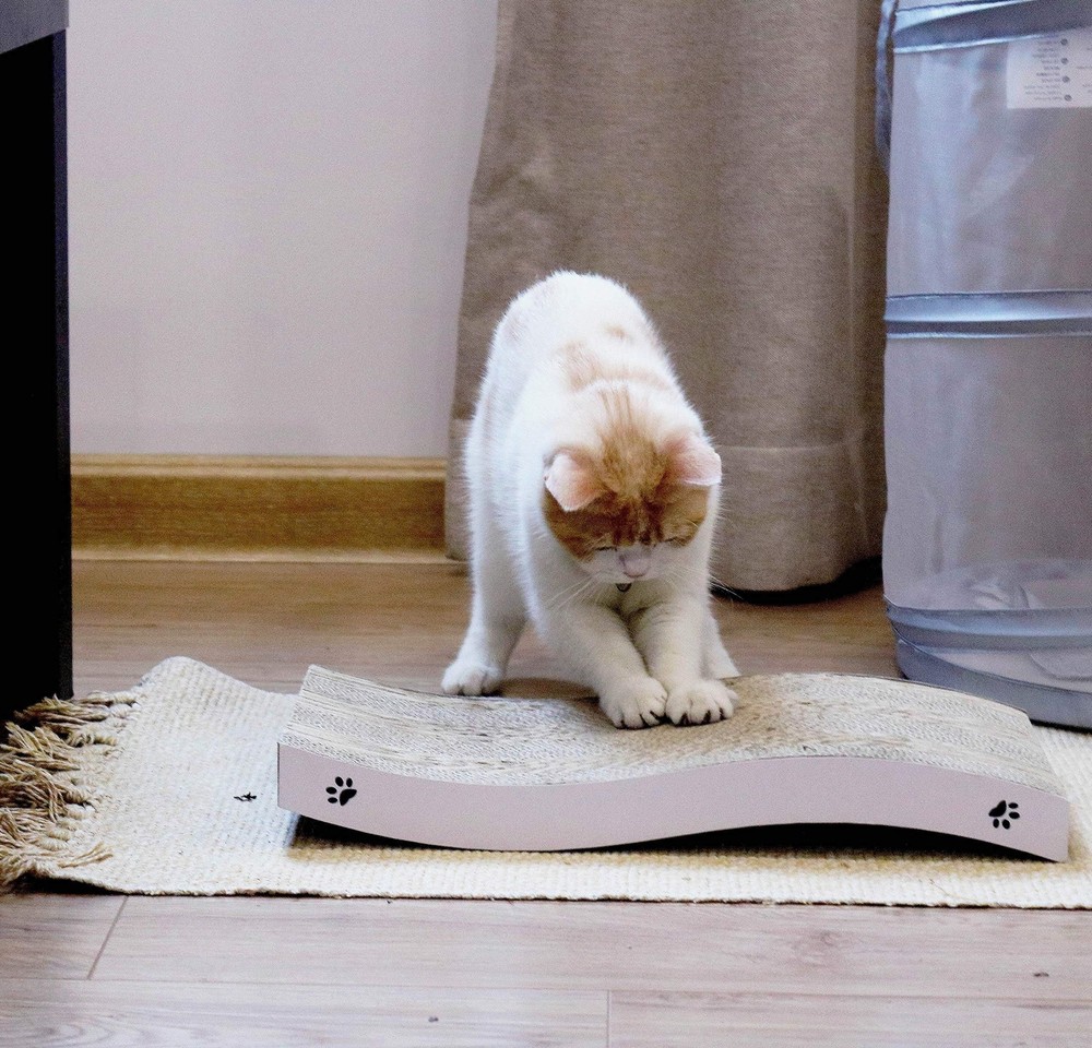 Coching Cat Scratcher Cardboard Cat Scratch Pad with Premium Scratch Textures...